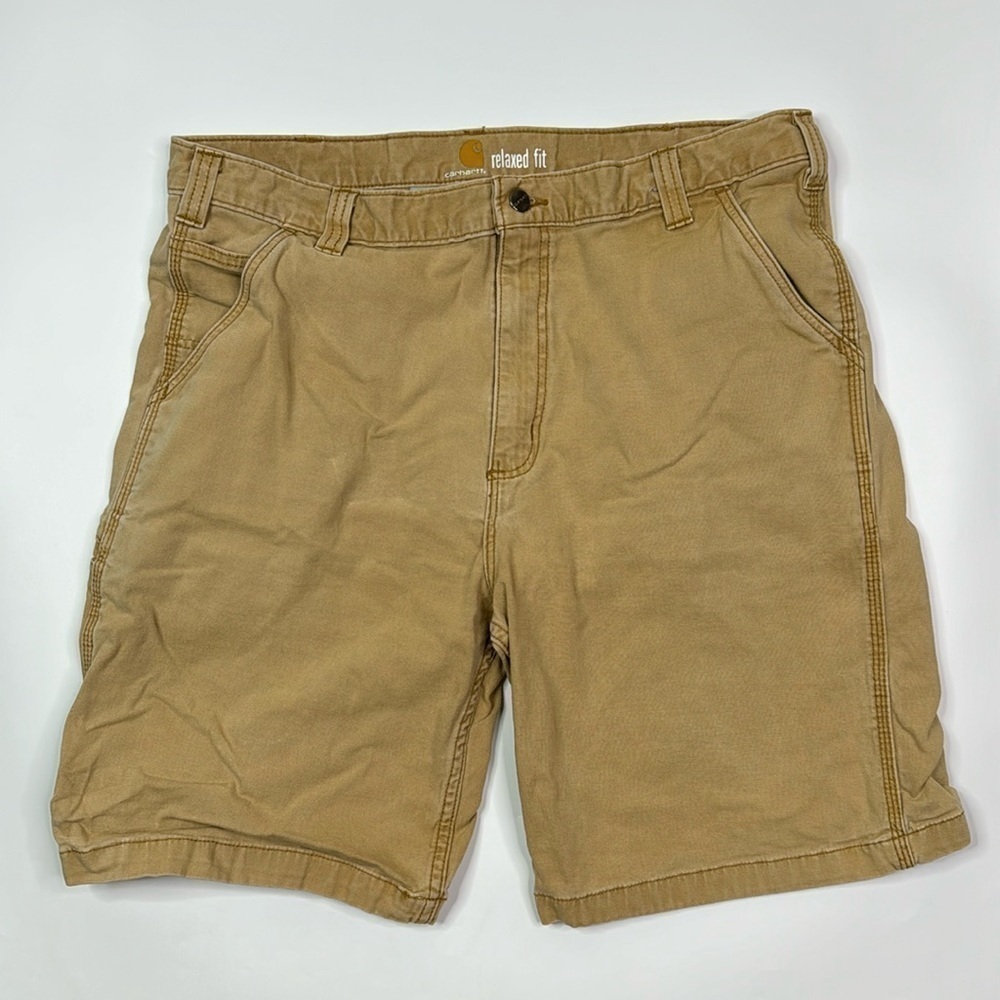 Carhartt 102514-918 Relaxed Fit Carpenter Brown Shorts Size 38